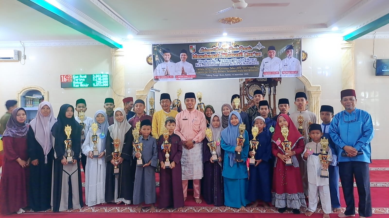 MTQ Kelurahan Tebing Tinggi Okura di Masjid Paripurna Okura ke 44